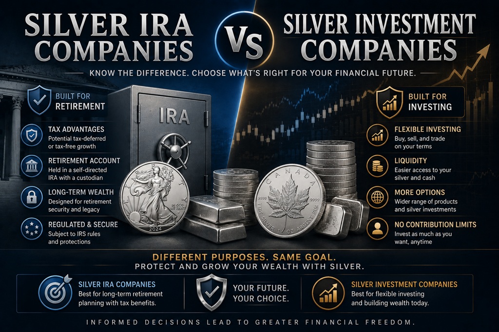 Silver IRA Companies vs Silver Investment Companies